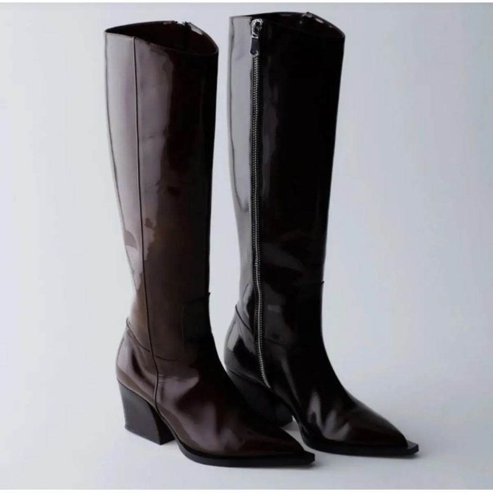 Tibi Freddy Knee-High Cowboy Boots